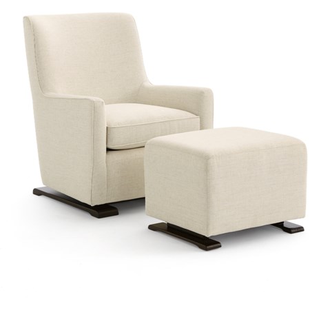 Swivel Glider and Gliding Ottoman Set